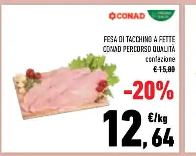 Fesa di tacchino a fette