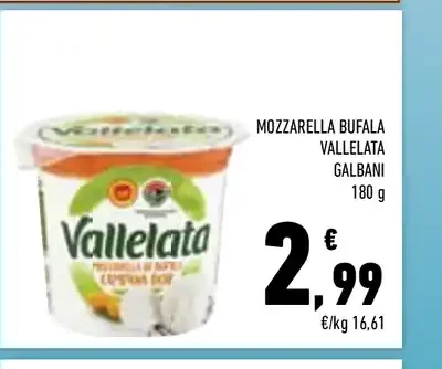 Mozzarella Bufala Vallelata Galbani