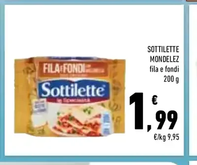 Sottilette Mondelez Fila e Fondi
