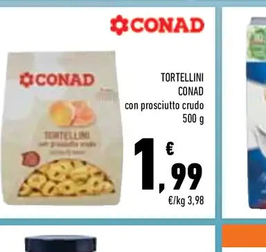 Tortellini Conad con prosciutto crudo