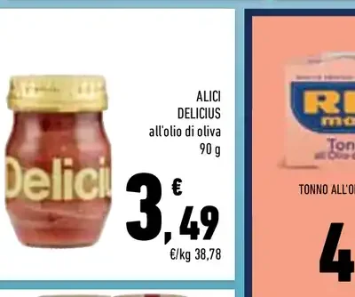 Alici Delicius all'olio di oliva