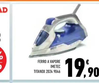Ferro a vapore Imetec Titanox 2024 9046
