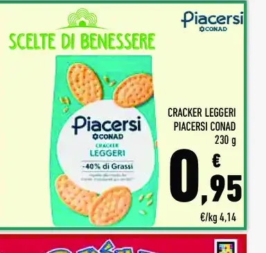 Cracker leggeri Piacersi Conad