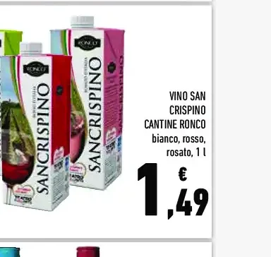 Vino San Crispino Cantine Ronco