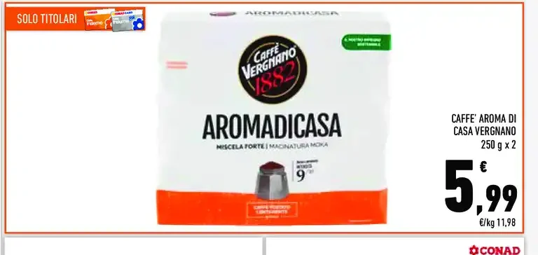 Caffè Aroma di Casa Vergnano