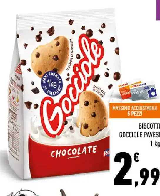 Biscotti gocciole pavesi