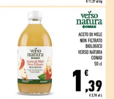 Aceto di mele biologico