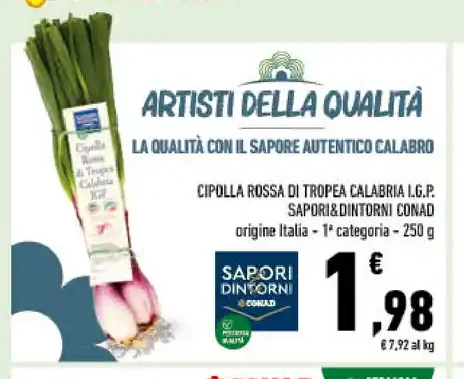 Cipolla rossa di Tropea Calabria IGP