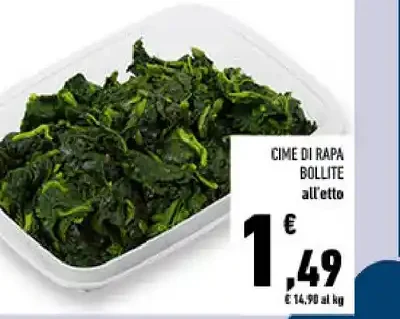 Cime di rapa bollite