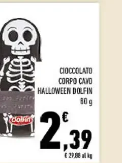 Cioccolato corpo cavo Halloween Dolfin