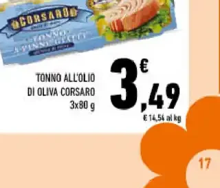 Tonno all'olio di oliva Corsaro