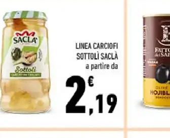 Linea carciofi sottoli Saclà