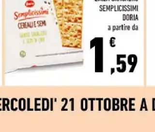 Linea crackers Semplicissimi Doria