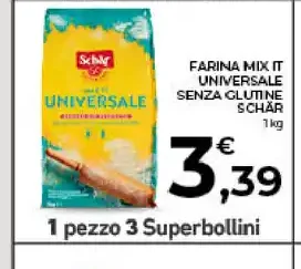 Farina mix universale senza glutine