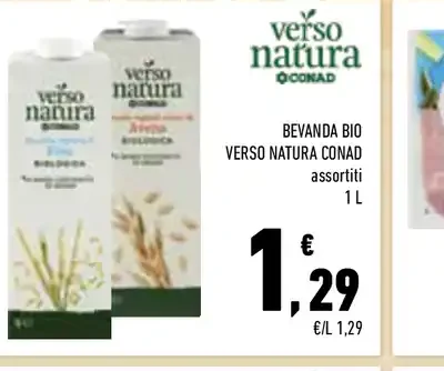 Bevanda bio Verso Natura Conad assortiti
