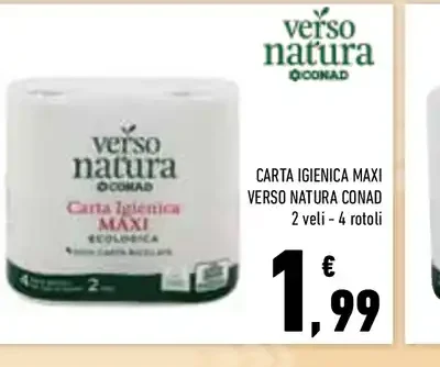 Carta igienica maxi Verso Natura Conad