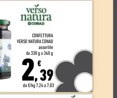 Confettura Verso Natura Conad assortite