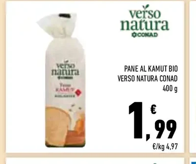 Pane al kamut bio Verso Natura Conad