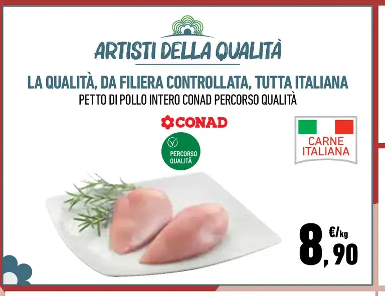 Petto di pollo intero