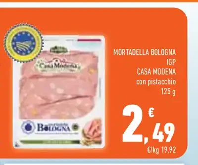 Mortadella Bologna IGP Casa Modena con pistacchio