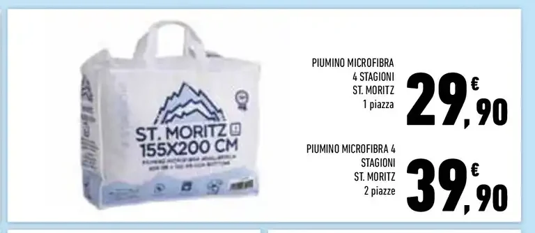 Piumino microfibra 4 stagioni St. Moritz