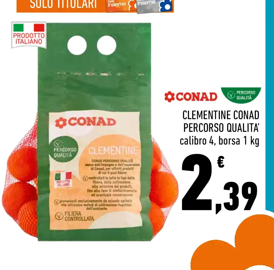 Clementine Conad Percorso Qualità