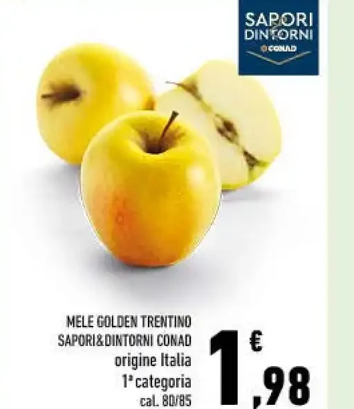 Mele Golden Trentino Sapori&Dintorni Conad