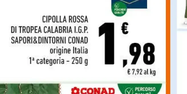 Cipolla rossa di Tropea Calabria I.G.P. Sapori&Dintorni Conad