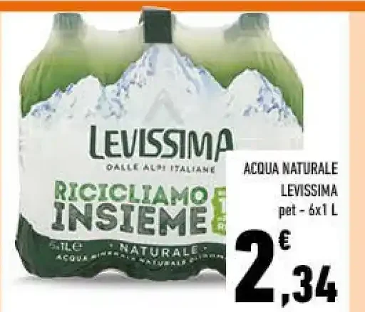 Acqua naturale Levissima