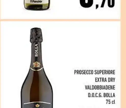 Prosecco Superiore Extra Dry Valdobbiadene D.O.C.G.