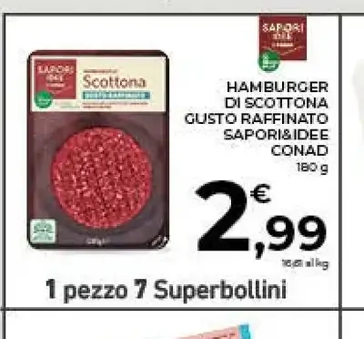 Hamburger di scottona gusto barbecue Sapori & Idee Conad