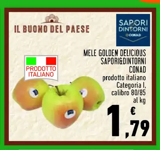 Mele Golden Delicious Sapori&Dintorni Conad