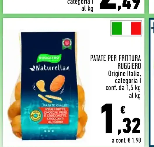 Patate per frittura Ruggiero Naturella