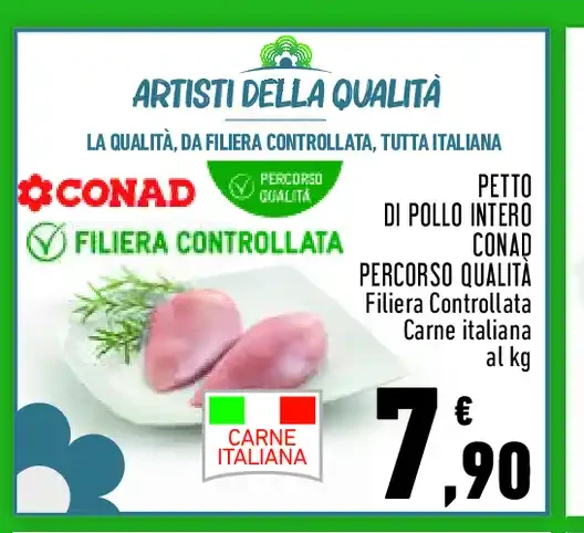 Petto di pollo intero Conad