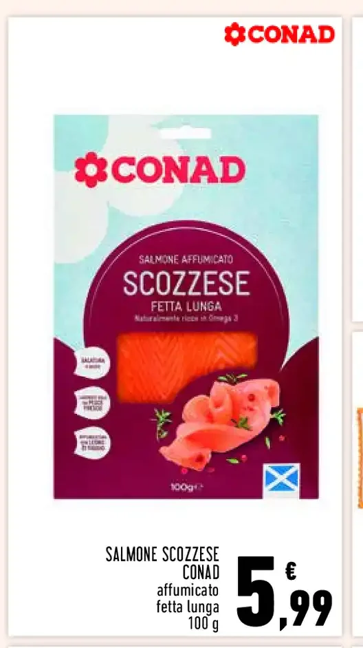 Salmone scozzese Conad affumicato
