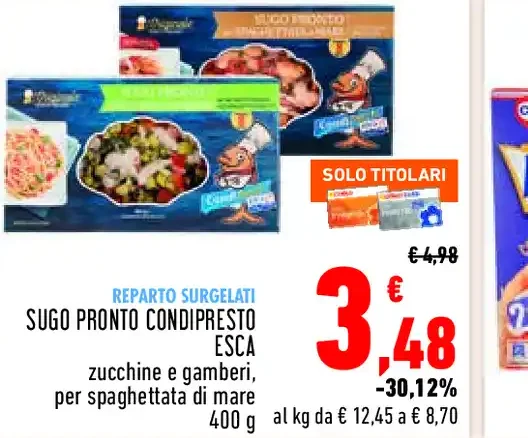 Sugo pronto condipresto Esca