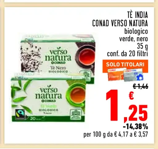 Tè India biologico