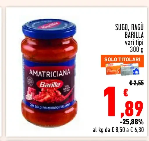 Sugo ragù Barilla