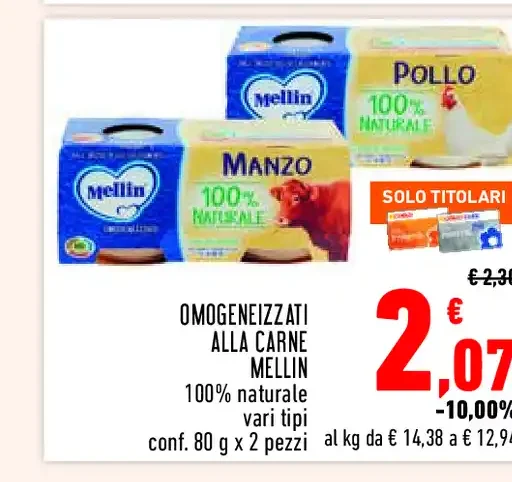Omogeneizzati alla carne