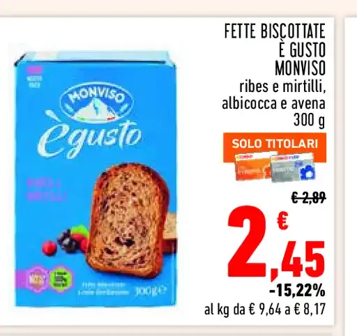 Fette biscottate È Gusto Monviso