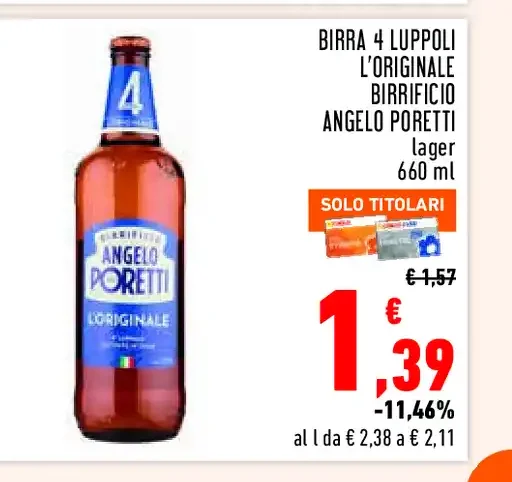 Birra L'Originale Angelo Poretti
