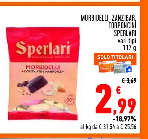 Morb idelli Zangibar Torroncini Sperlari