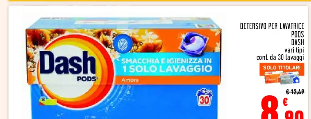 Detersivo per lavatrice Dash Pods
