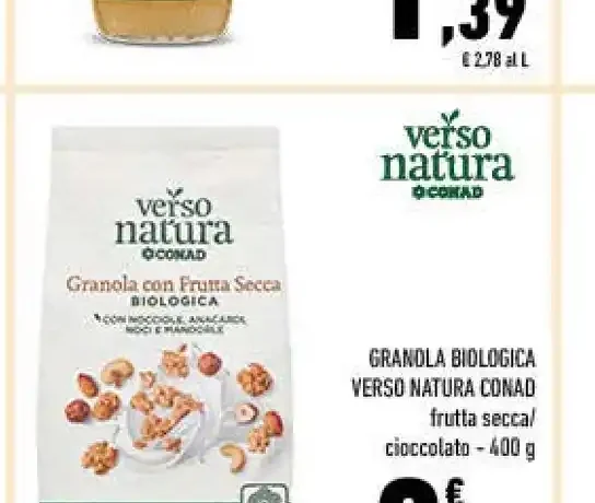 Granola biologica Verso Natura Conad