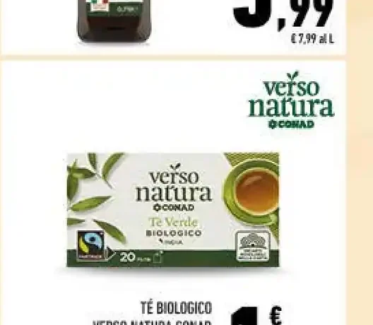 Tè bio biologico Verso Natura Conad