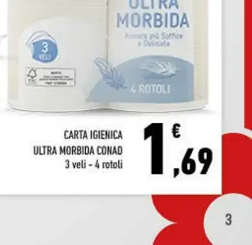 Carta igienica Ultra Morbida Conad