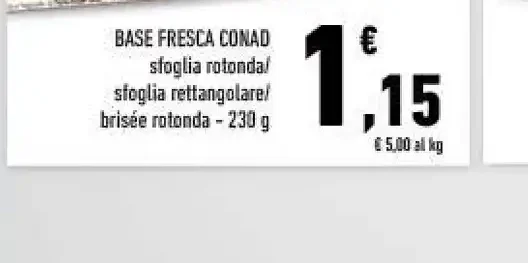 Base fresca Conad