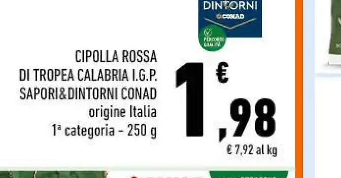 Cipolla rossa di Tropea Calabria I.G.P. Sapori&Dintorni Conad