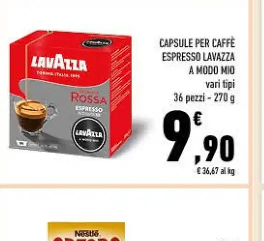 Capsule per caffè espresso Lavazza A Modo Mio