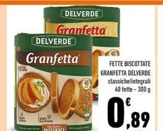 Fette biscottate Granfetta Delverde